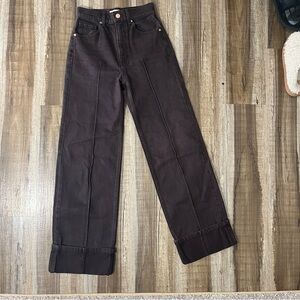 Ulla Johnson Dark Brown Straight Leg Jeans